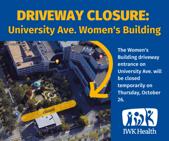 Temporary closure Uni. Ave. Women s Building driveway entrance